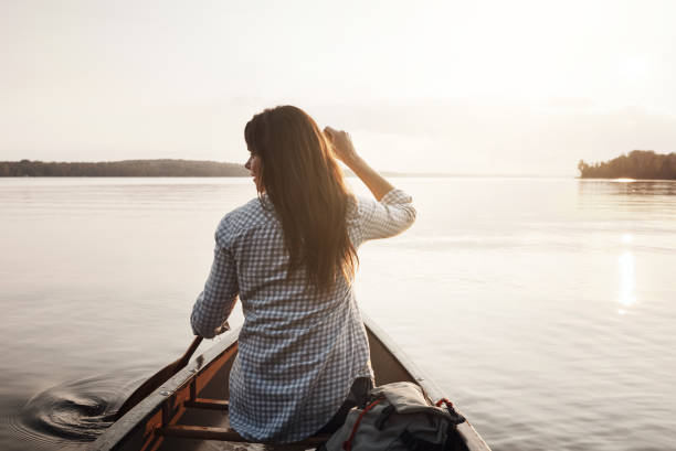 istock Her great escape on the lake 918548942