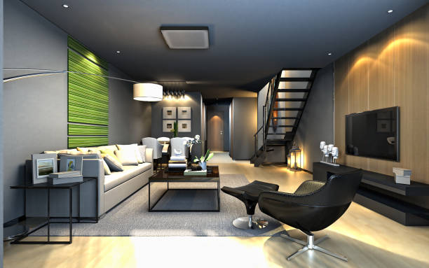 istock 3D render of Living Room 918549594