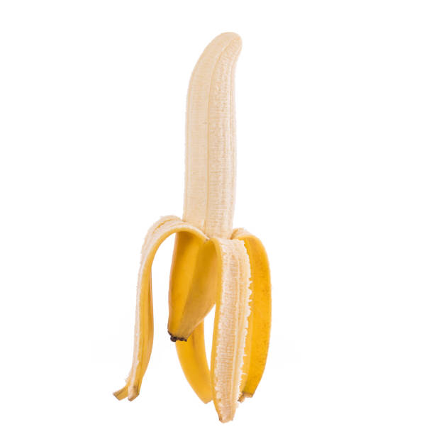 istock Yellow banana. Studio shot isolated on white background 918553186