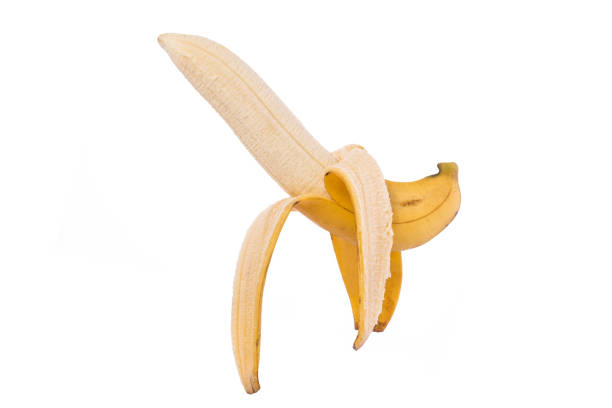 istock Yellow banana. Studio shot isolated on white background 918555796