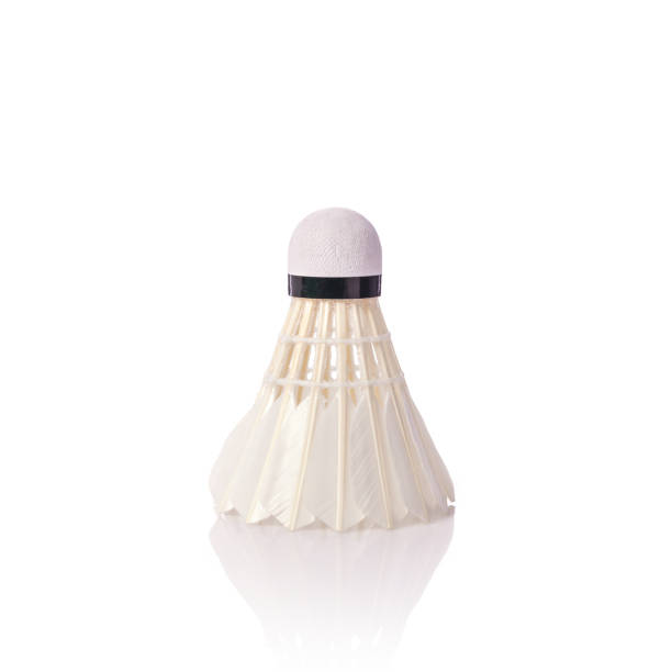 istock New white shuttlecock. Studio shot isolated on white 918556228