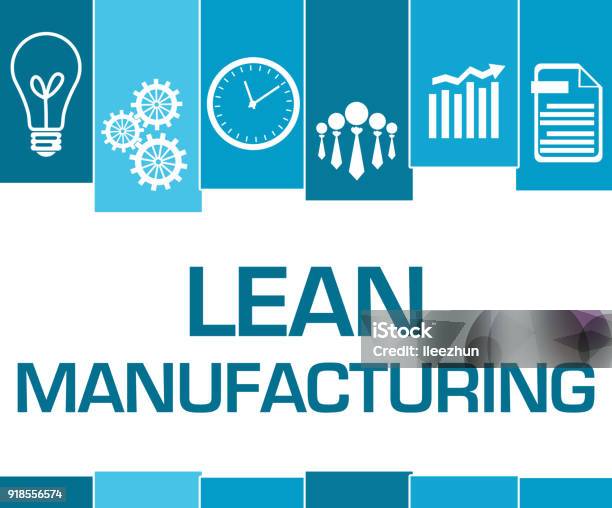 Pictogram Lean Process Lean Manufacturing Blue Stripes Symbols Stock Illustration - Download ...