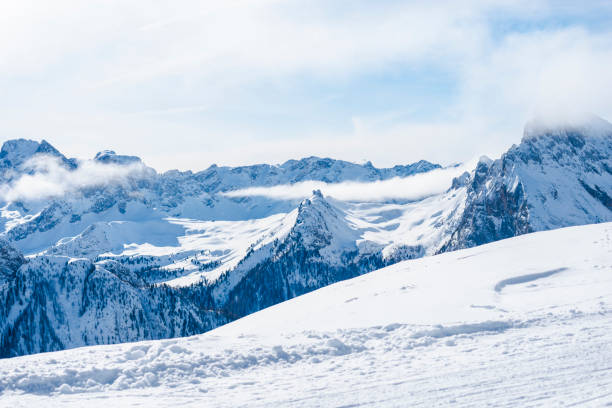 istock Winter landscape in Dolomites Mountains 918561536