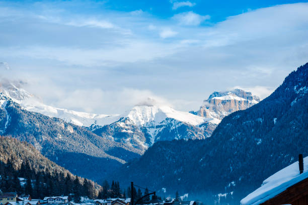istock Winter landscape in Dolomites Mountains 918561760