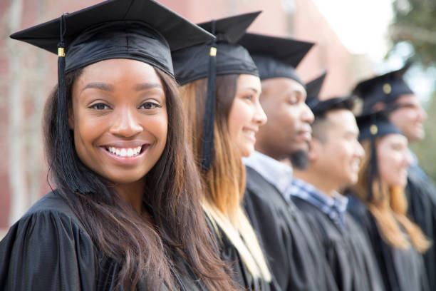 istock African descent female college student graduation on campus. 918564806