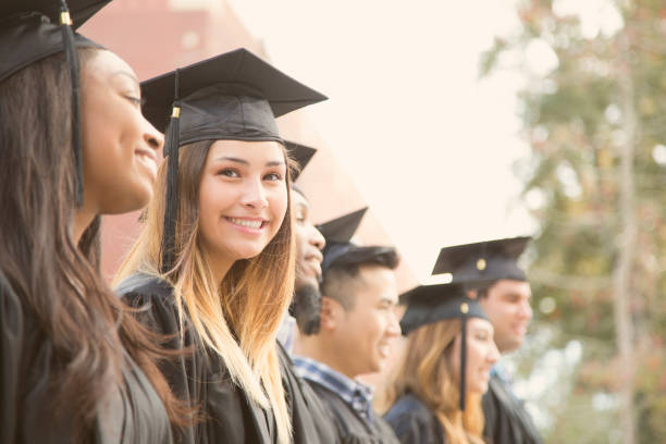 istock Latin descent female college student graduation on campus. 918566030