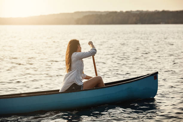 istock Enjoying the lake with no inhibition 918568718