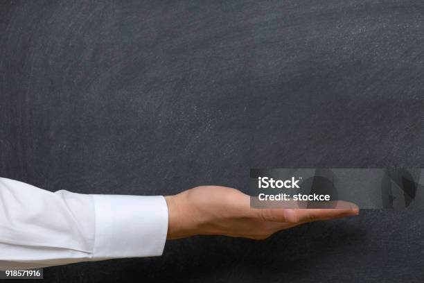 Hand Writing On Chalkboard Stock Photo - Download Image Now - Chalkboard -  Visual Aid, Chalk - Art Equipment, Teacher - iStock