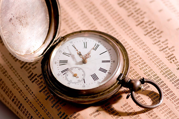 Old news  broken pocket watch stock pictures, royalty-free photos & images