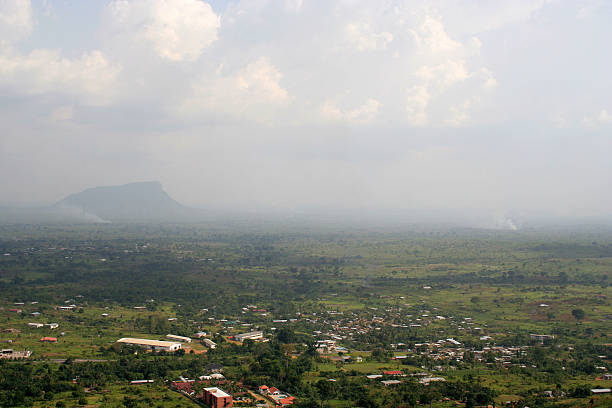 Flag of Burundi with empty space on the left. Isolated. 3D Rendering