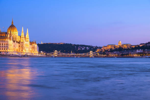 istock Night lights in Budapest-Hungary 918586502