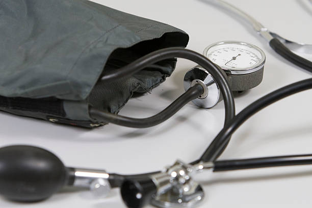 istock Stethoscope and blood pressure cuff 91858656