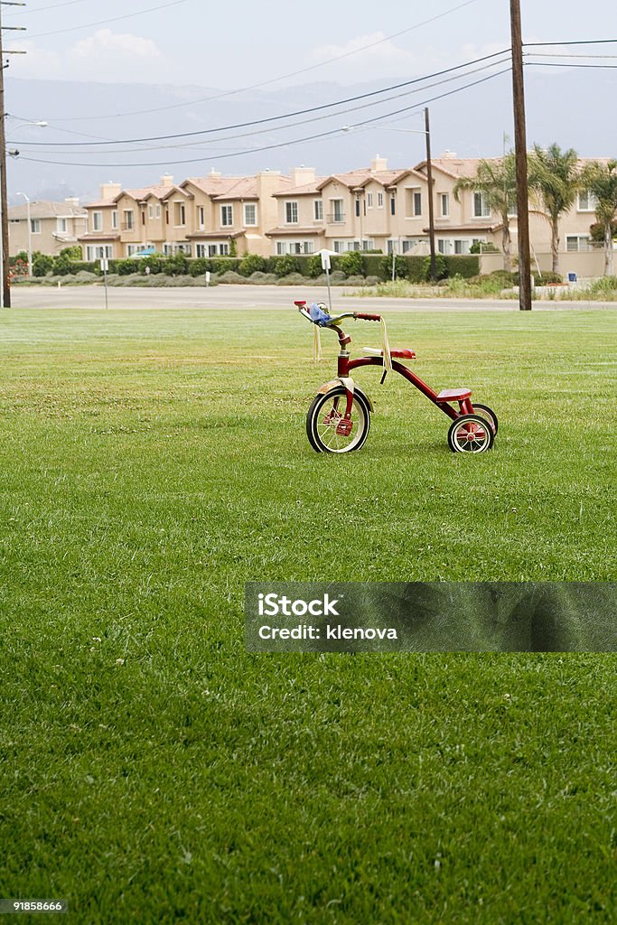 Criança de Bicicleta - Royalty-free Ajardinado Foto de stock