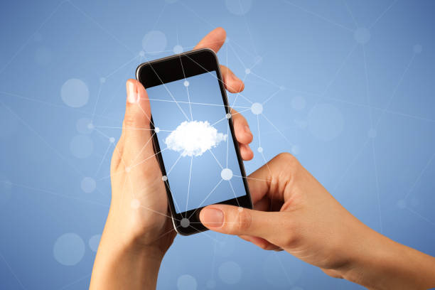 istock Female hand holding smartphone 918586974