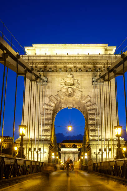 istock Chain bridge in Budapest, Hungary. 918589960