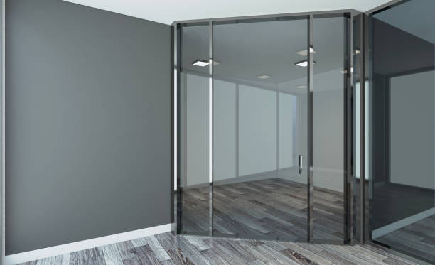 istock Empty Modern office Cabinet. Meeting room. 3D rendering. 918595774