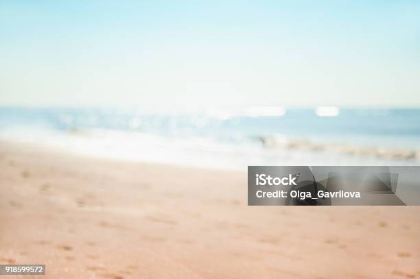 Blurred Sea Background Stock Photo - Download Image Now - Beach, Backgrounds, Summer