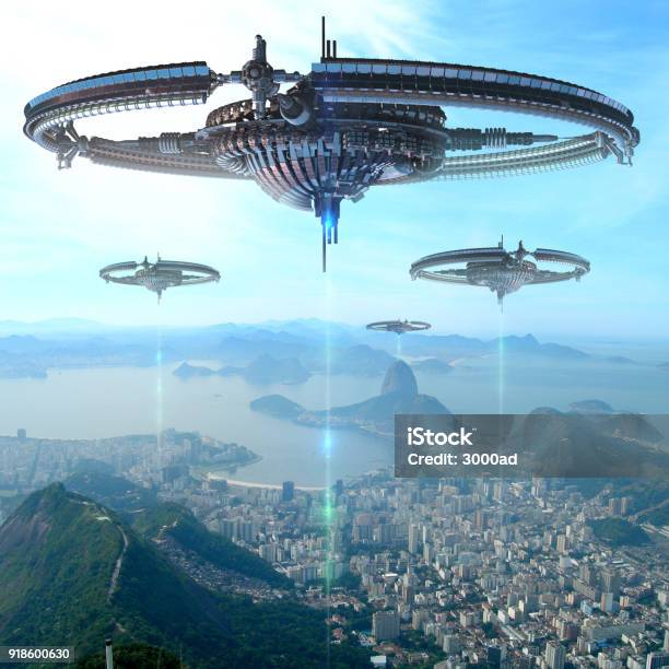 3d Abbildung Des Futuristischen Energiequelle In Rio De Janeiro Stockfoto und mehr Bilder von Computerspiel-Konsole