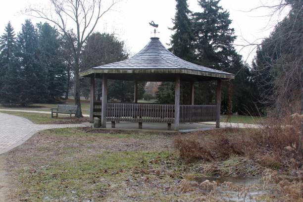 istock Old Wooden Gazebo 918606496