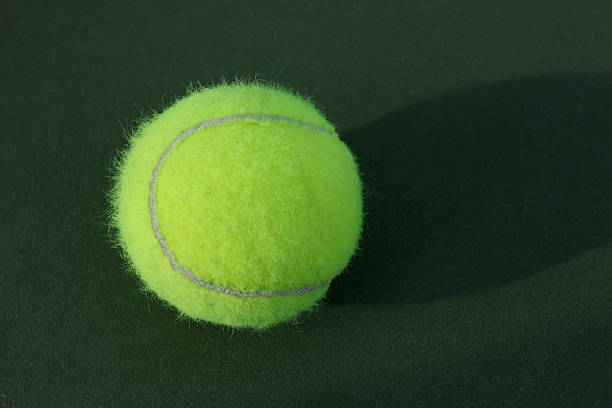 istock Tennis Ball on Court 91860889