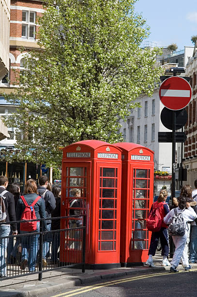 istock Red London Telephone Phone Boxes 91860917