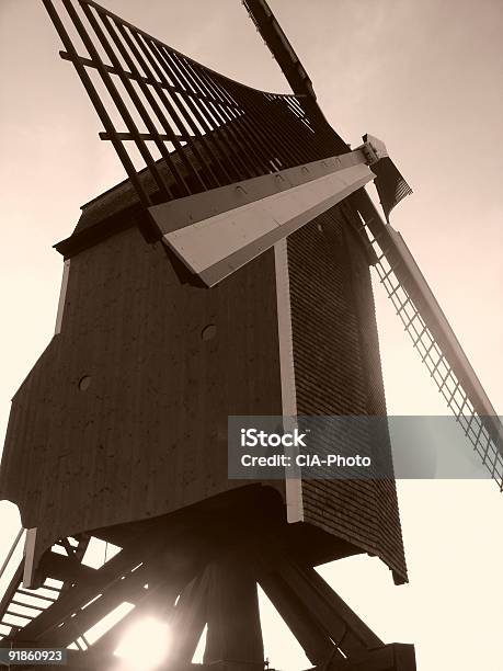 Windmill Stock Photo - Download Image Now - Adult, Belgium, Bruges