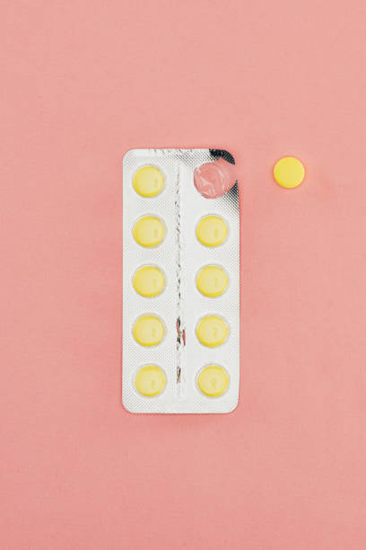 istock top view of pills isolated on pink backdrop 918612546