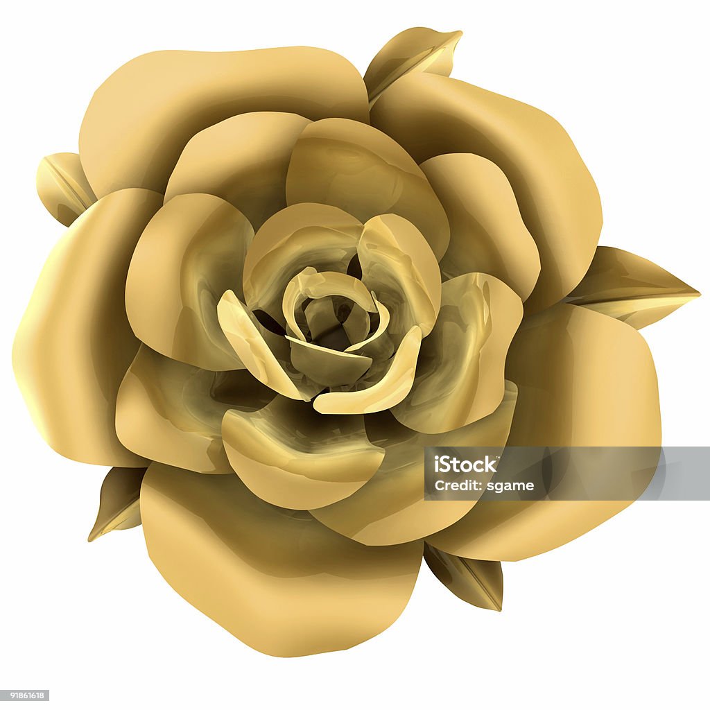 Foto de Flor Dourada e mais fotos de stock de Dourado - Descrição de Cor -  Dourado - Descrição de Cor, Rosa - Flor, Adulto - iStock