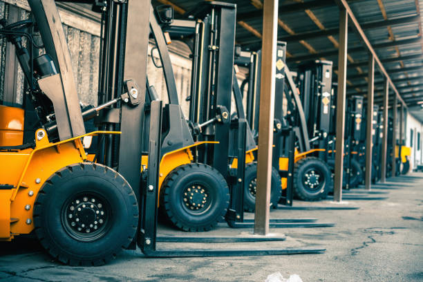 istock Closeup reliable heavy loader. Heavy duty equipment 918618518