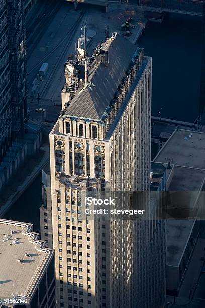 Foto de Vista Panorâmica De Chicago Arranhacéus e mais fotos de stock de Arquitetura - Arquitetura, Arranha-céu, As Américas