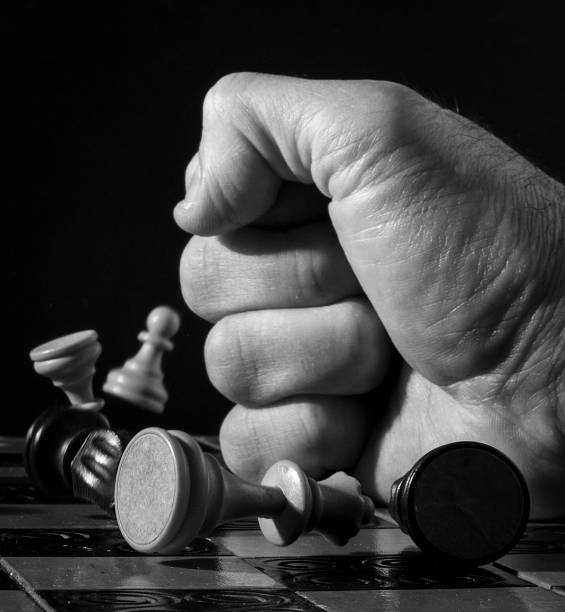 istock Chess photographed on a chessboard 918625250