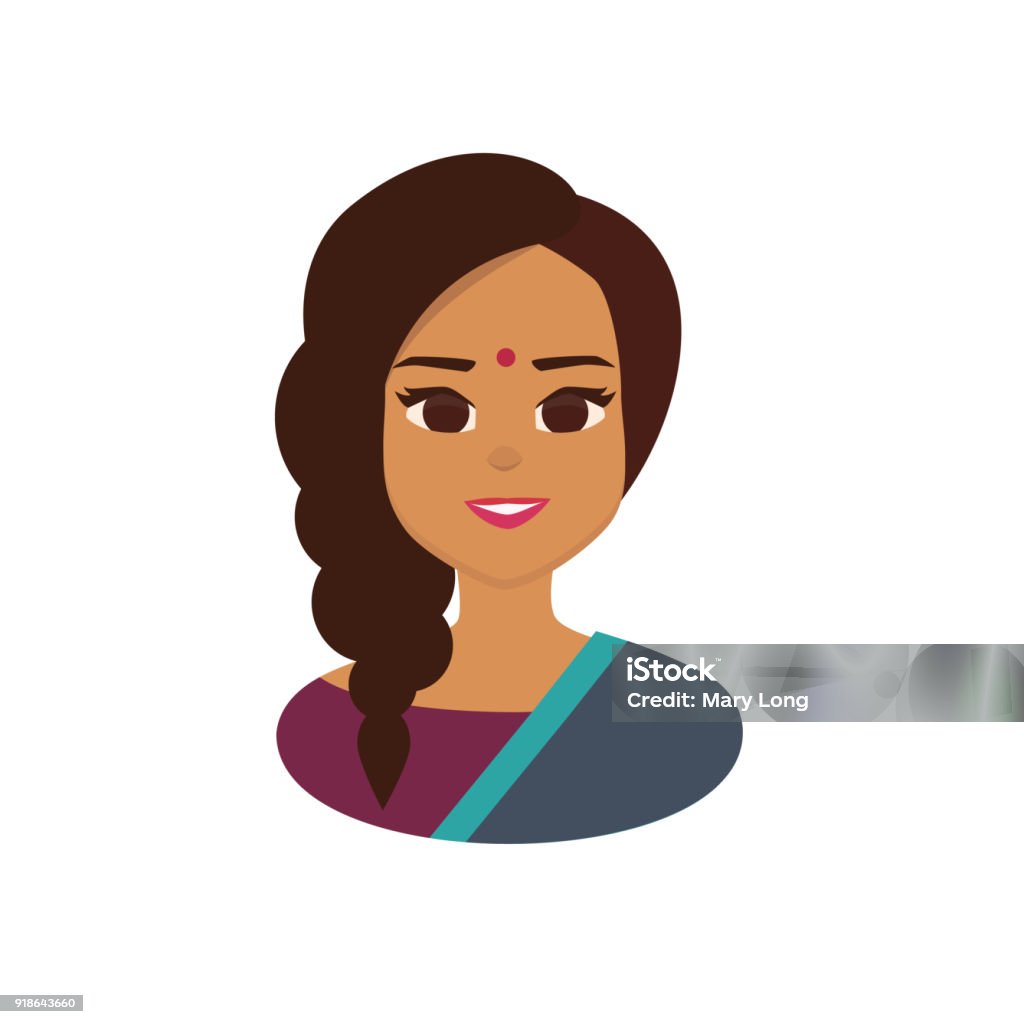 Young Indian Business Woman Wearing Traditional Indian Costume Stock  Illustration - Download Image Now - iStock