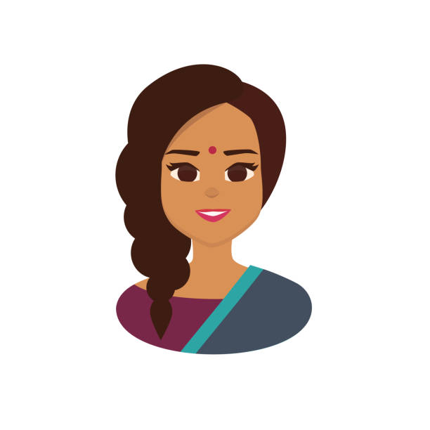 Young Indian Business Woman Wearing Traditional Indian Costume Stock  Illustration - Download Image Now - iStock