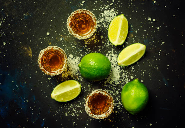 istock Strong alcoholic drink with salt and lime 918656844