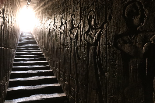 Edfu temple stairs