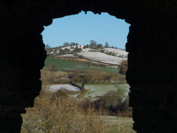 istock Clun Castle in the Shropshire Hills in late December 918668274
