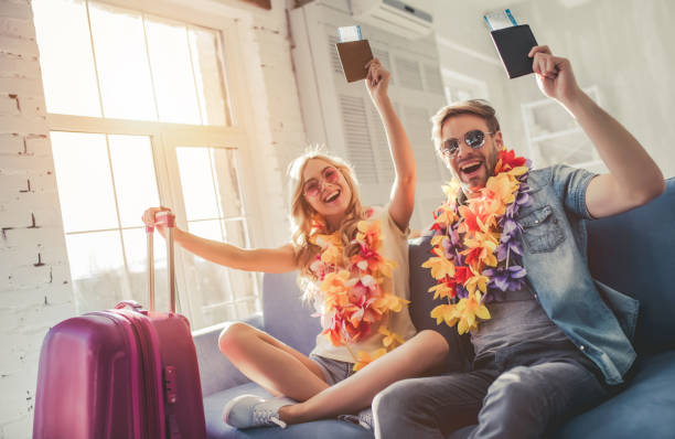 istock Couple preparing for travel 918671016