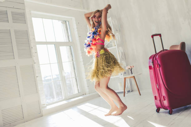 istock Young woman preparing for traveling 918671092
