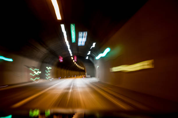 istock Motion Blur of Tunnel on Highway 918674134