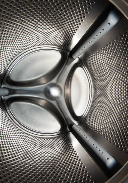 istock inside view of the washing machine drum 918674428