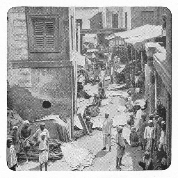 istock Streets in Calcutta, India - British Era 918685448