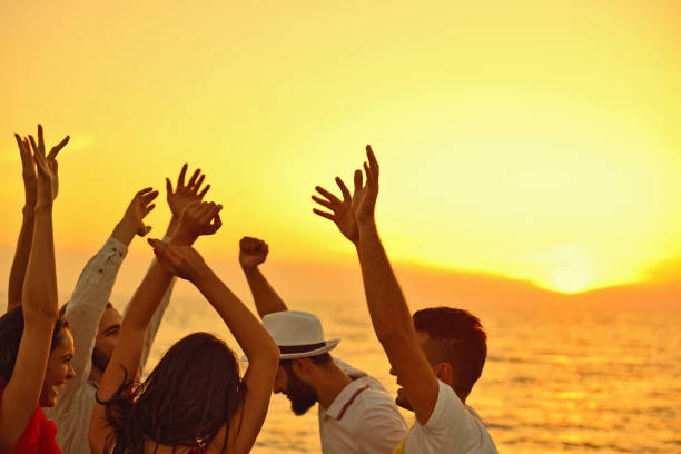istock People Celebration Beach Party Summer Holiday Vacation Concept 918694896