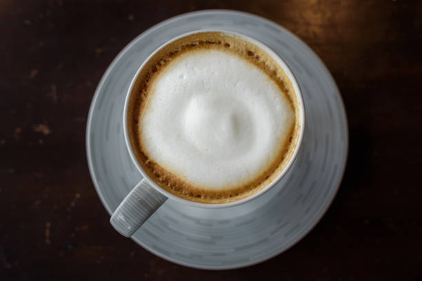 istock Cappuccino hot coffee with whipped cream 918695838