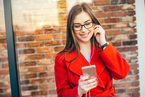 istock Elegant Happy businesswoman using phone 918695854