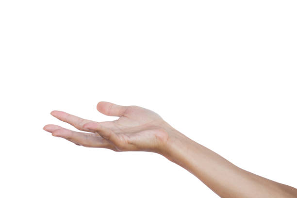 istock Close-Up Of Hand Gesturing Over White Background 918718570