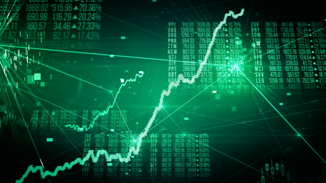 Stock Exchange Bull Market (Green) - Loop