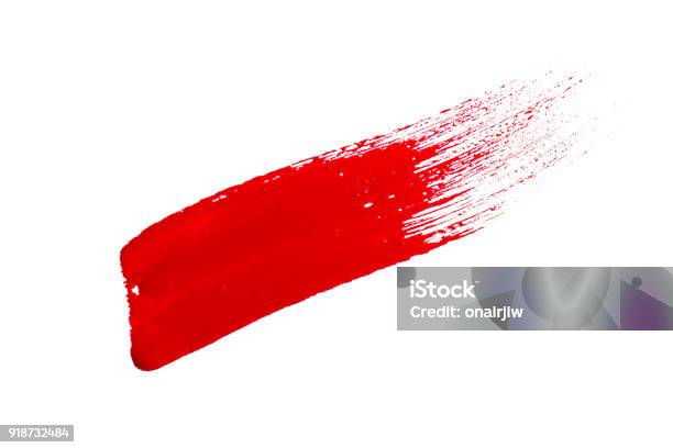 Red And Yellow Water Color Paint Texture Stock Photo - Download Image Now - Paint, Paintbrush, Red