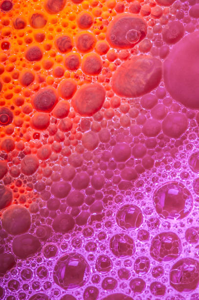 istock Bubbles background with bunch of foam spheres in many circular 918737022