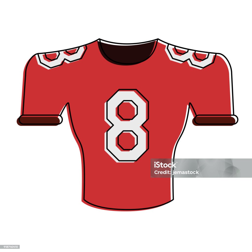 American Football Shirt Stock Illustration - Download Image Now - American  Football - Sport, New Jersey, Illustration - iStock