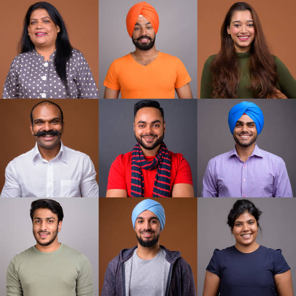 istock Collage Of Happy Indian People Smiling 918748640